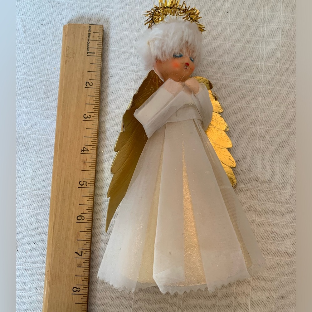 VINTAGE CHRISTMAS DECOR| 2 HTF plastic Deer and an Angel - Picture 9 of 12
